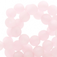 Polaris beads round 8 mm matt Whisper Pink