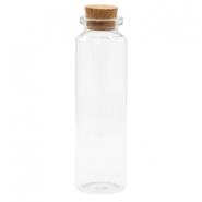 Wish bottle with cork 10x3cm Transparent