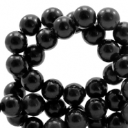 Semi-precious stone beads 8mm Dark Anthracite-Black
