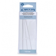 Beadalon Collapsible Eye Needles 12.7mm assorted Silver