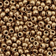 Miyuki seed beads 8/0 Metallic Dark Bronze 8-457