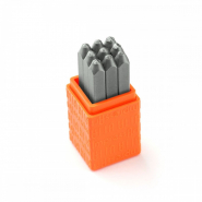 ImpressArt basic letter stamps punctuation set 3mm Silver