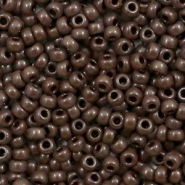 Miyuki seed beads 8/0 Opaque Chocolate Brown 8-409