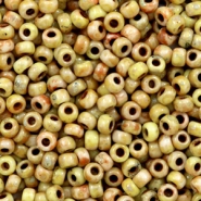 Miyuki seed beads 8/0 Opaque Picasso Yellow 8-4512