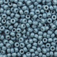 Miyuki seed beads 8/0 Duracoat Opaque Bayberry Blue 8-4482