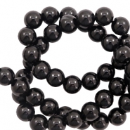 Natural stone beads Chalcecony (Quartz), Onyx and Agate 8mm Black