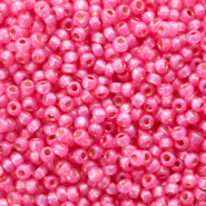 Miyuki seed beads 11/0 Duracoat Silverlined Dyed Flamingo Pink 11-4239
