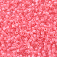 Miyuki beads delica's 11/0 Coral Lined Luster Crystal Pink DB-70