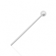 925 Silver findings headpins 20mm Silver