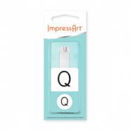 ImpressArt letter stamps Monogram Uppercase Q 10mm Silver