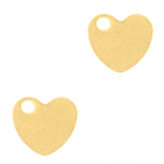 Stainless steel charms heart Gold