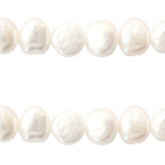BQ Freshwater pearls nugget round 8-9mm Natural White