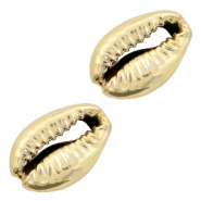 Shell bead specials Cowrie Gold