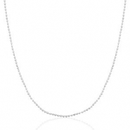 Stainless steel necklaces ball chain Mix&Match Silver