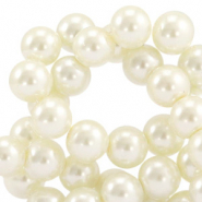 Top quality Glass pearls 4mm Off White