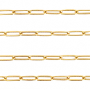 DQ metal findings belcher chain rectangle Gold