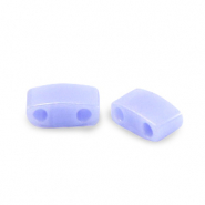 Miyuki beads half tila 5x2.3mm Opaque Luster Light Periwinkle Blue HTL-446