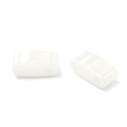 Miyuki beads half tila 5x2.3mm Ceylon White Pearl HTL-420