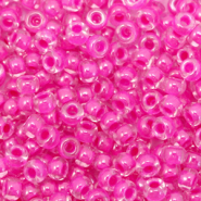 Miyuki seed beads 8/0 Fuchsia Lined Crystal 8-209