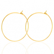 Stainless steel earrings 25mm Gold