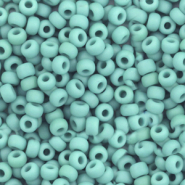 Miyuki seed beads 8/0 Opaque Matte Turquoise Green 8-412F