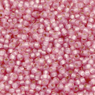 Miyuki seed beads 11/0 Duracoat Silverlined Dyed Pink 11-4237
