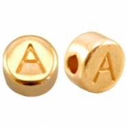 DQ European metal beads gold DQ European metal gold letter beads
