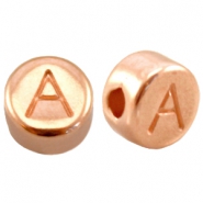 DQ European metal beads rose gold DQ European metal rose gold letter beads