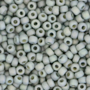 Miyuki seed beads 8/0 Opaque Glazed Frosted Rainbow Cadet Grey 8-4705
