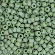Miyuki seed beads 8/0 Opaque Glazed Frosted Pistachio Green 8-4698