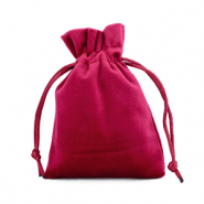 Jewellery Velvet Bag Port Red