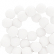 6 mm acrylic beads White