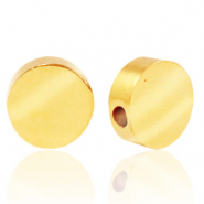 Stainless steel beads round 8mm Gold