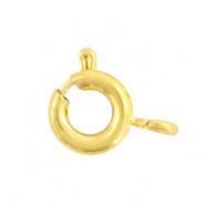 Stainless Steel findings bolt ring clasp 5mm Gold