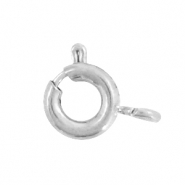 Stainless Steel findings bolt ring clasp 5mm Silver