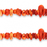 Chips stone beads Port Red