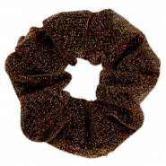 Scrunchie glitter hair tie Golden Brown