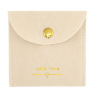 Jewellery Bag "with love" Beige-Gold