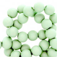 6 mm acrylic beads matt Soft Mint
