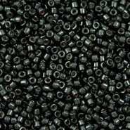 Miyuki beads delica's 11/0 Duracoat Galvanized Black Moss DB-2507