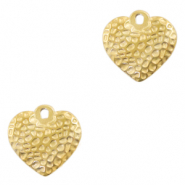 Stainless steel charms heart Gold