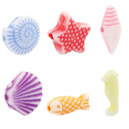 Acrylic beads summer Multicolour