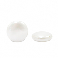 Shell pearl shine bead round 12mm White
