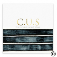 C.U.S&reg; jewellery ribbon Dip Dye Black