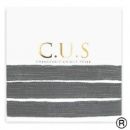 C.U.S® jewellery ribbon Shimmery Anthracite Grey