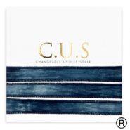C.U.S® jewellery ribbon Dip Dye Midnight Blue
