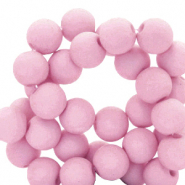 4 mm acrylic beads matt Lilac Rose