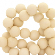 4 mm acrylic beads matt Almond Beige