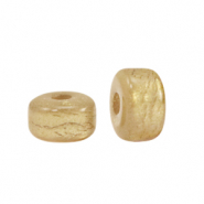 Super Polaris beads rondelle 6x4mm Cedar Brown