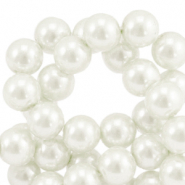 Glass pearls 6mm Off White